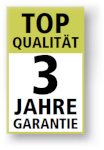 Top Qualität, deshalb 3 Jahre Garantie